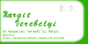 margit verebelyi business card